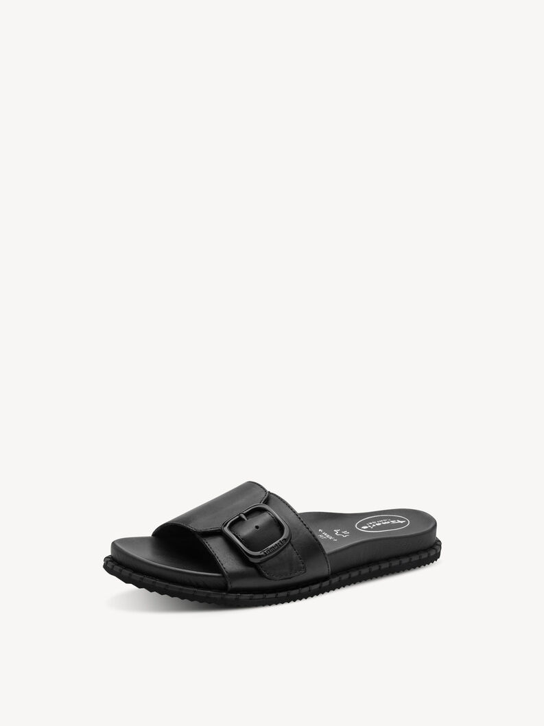 Leather Mule - black, BLACK NAPPA, hi-res
