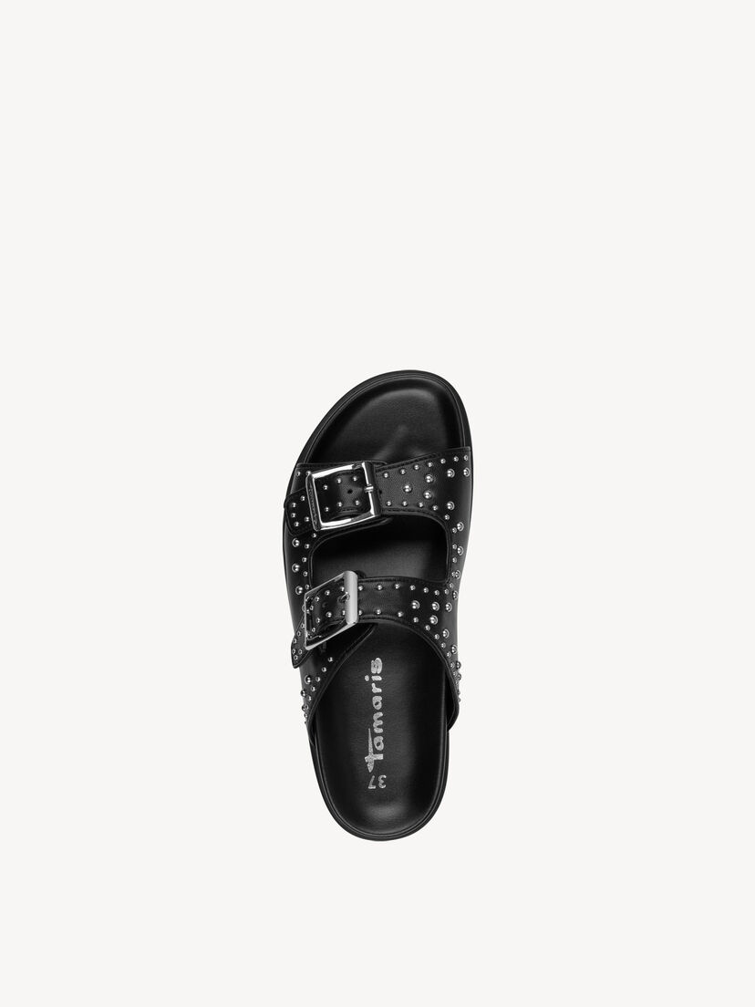 Slipper - zwart, BLACK, hi-res