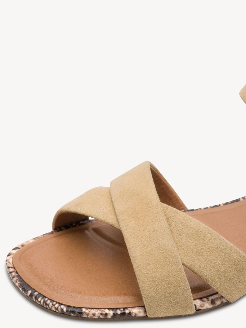 Leather Sandal - brown, TAN, hi-res