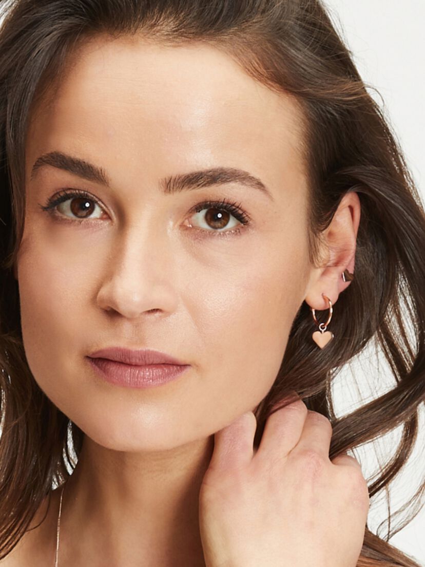 Oorringen - rosegoud, rosegold, hi-res