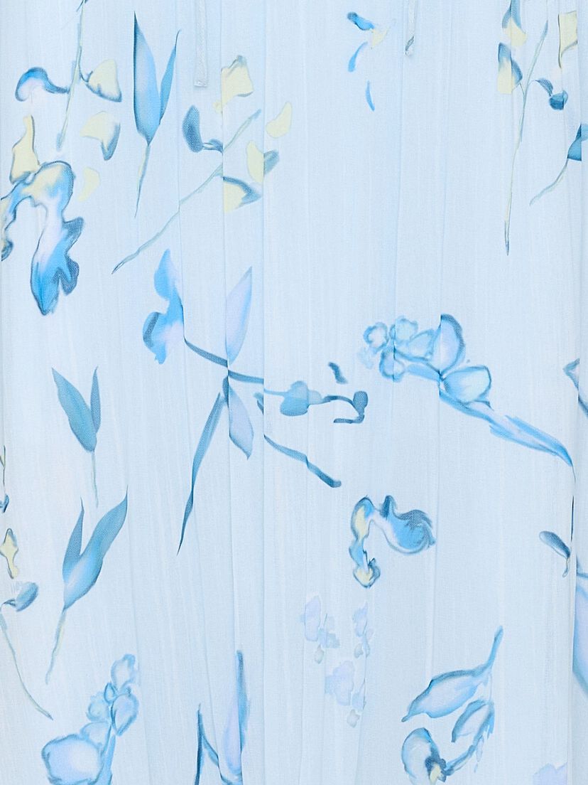 Jurk - blauw, Plein Air Flower AOP, hi-res