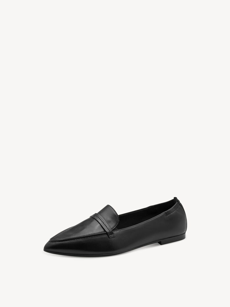 Lederslipper - schwarz, BLACK, hi-res