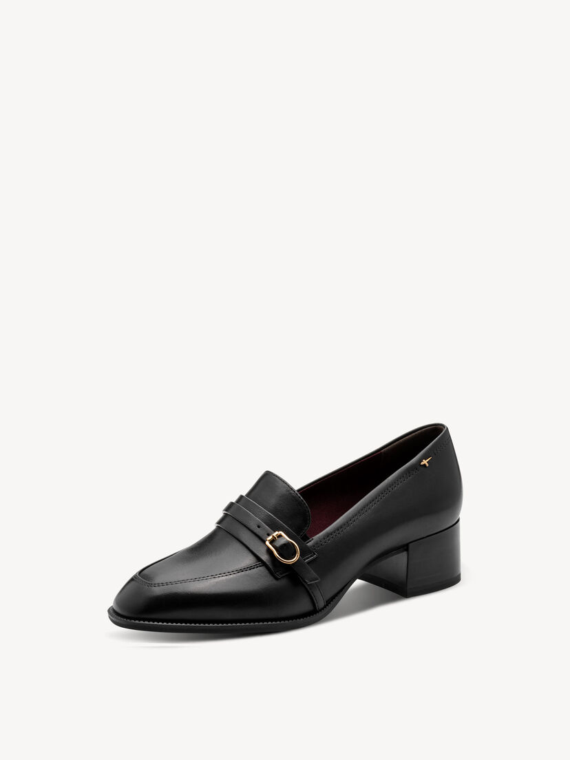 Trotteur - zwart, BLACK LEATHER, hi-res