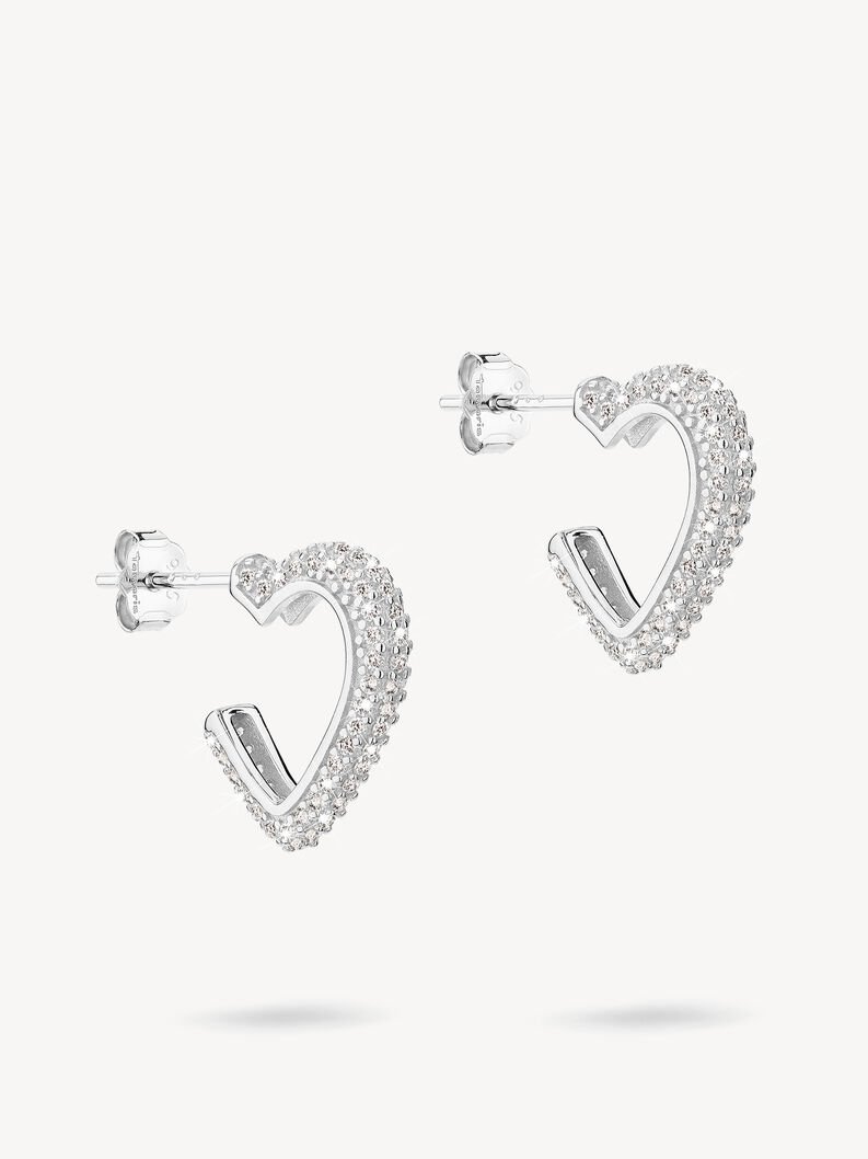 Creole earring - silver, silber, hi-res