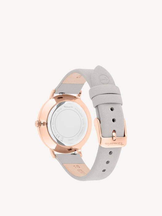 Horloge, rosegold grey, hi-res