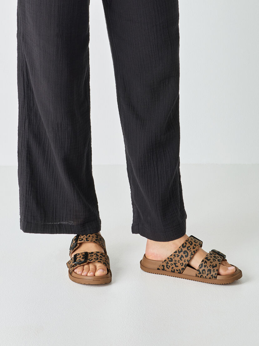 Slipper - bruin, COGNAC LEOPARD, hi-res