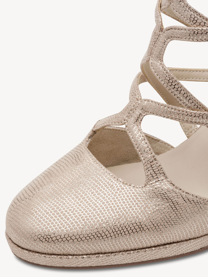 Pumps - metallic, LT GOLD STRUCT, hi-res