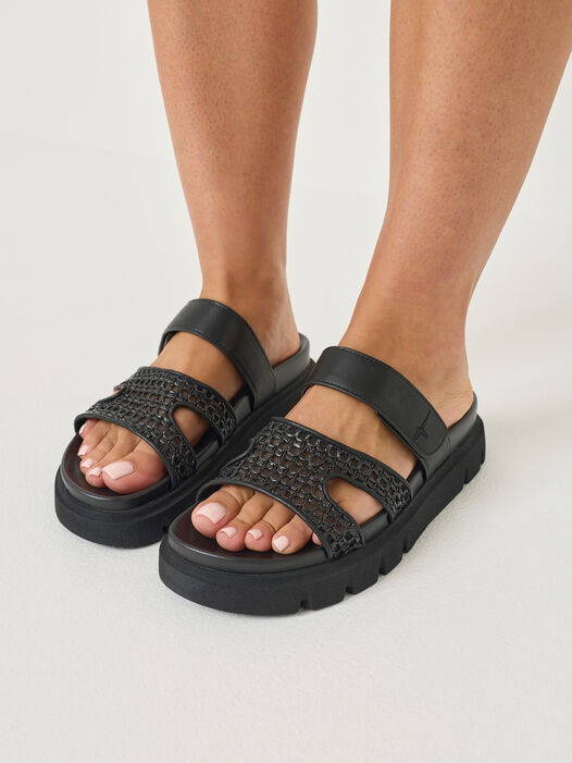 Slipper, BLACK, hi-res