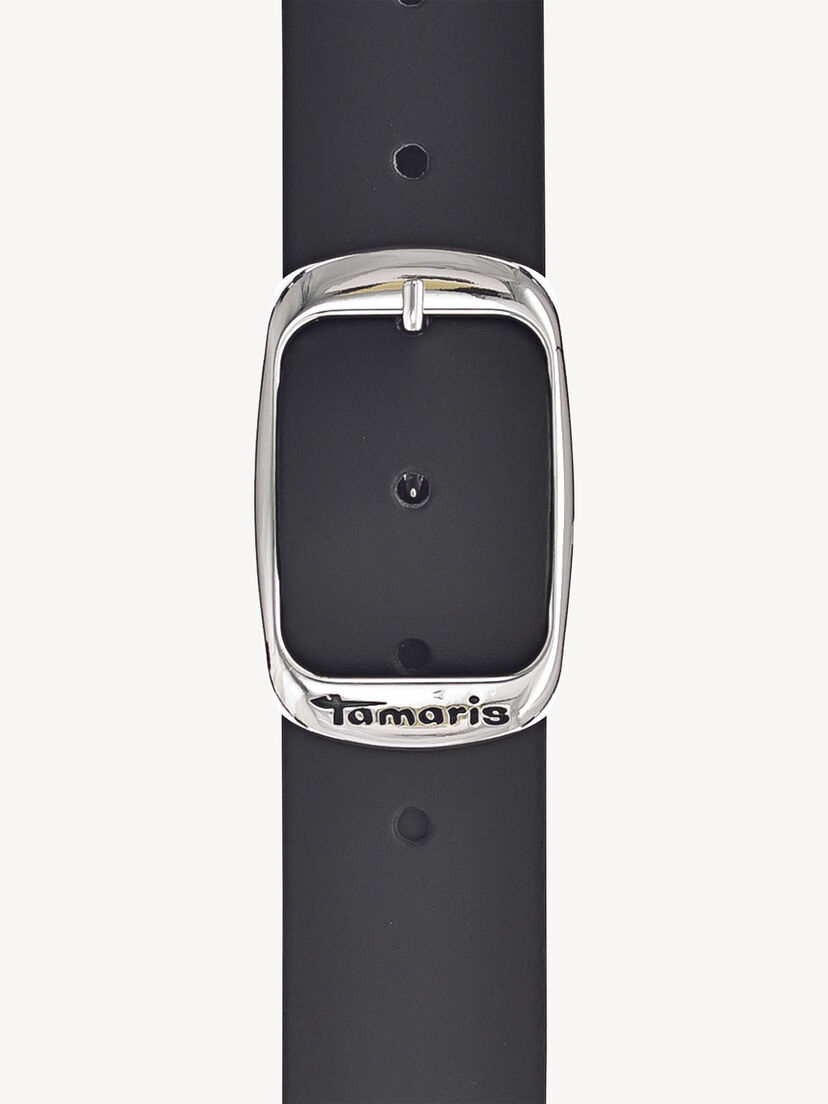 Leren riem, zwart, hi-res