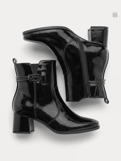 Bottine, BLACK PATENT, hi-res