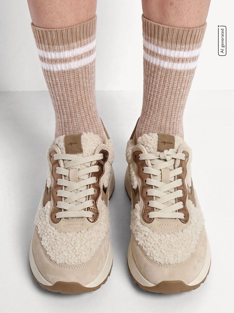 Sneaker - beige, BEIGE SUEDE, hi-res