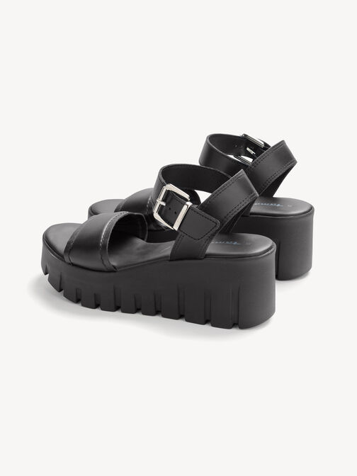 Sandalette, BLACK LEATHER, hi-res