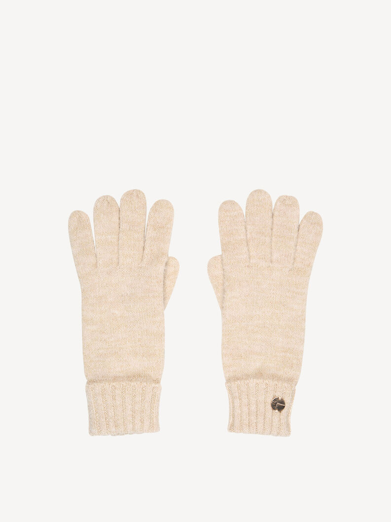 Handschuhe - beige, Tapioca & Iced Coffee metallic, hi-res