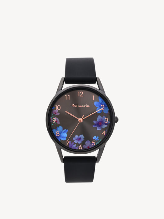 Horloge, schwarz-gun sunray, hi-res