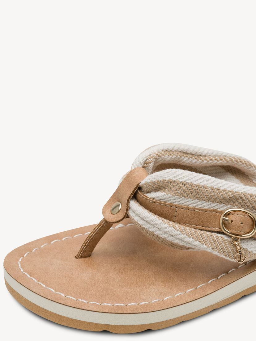 Flip Flops - beige, BEIGE STRIPES, hi-res