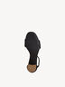 Sandale à talon en cuir - noir, BLACK        #, hi-res