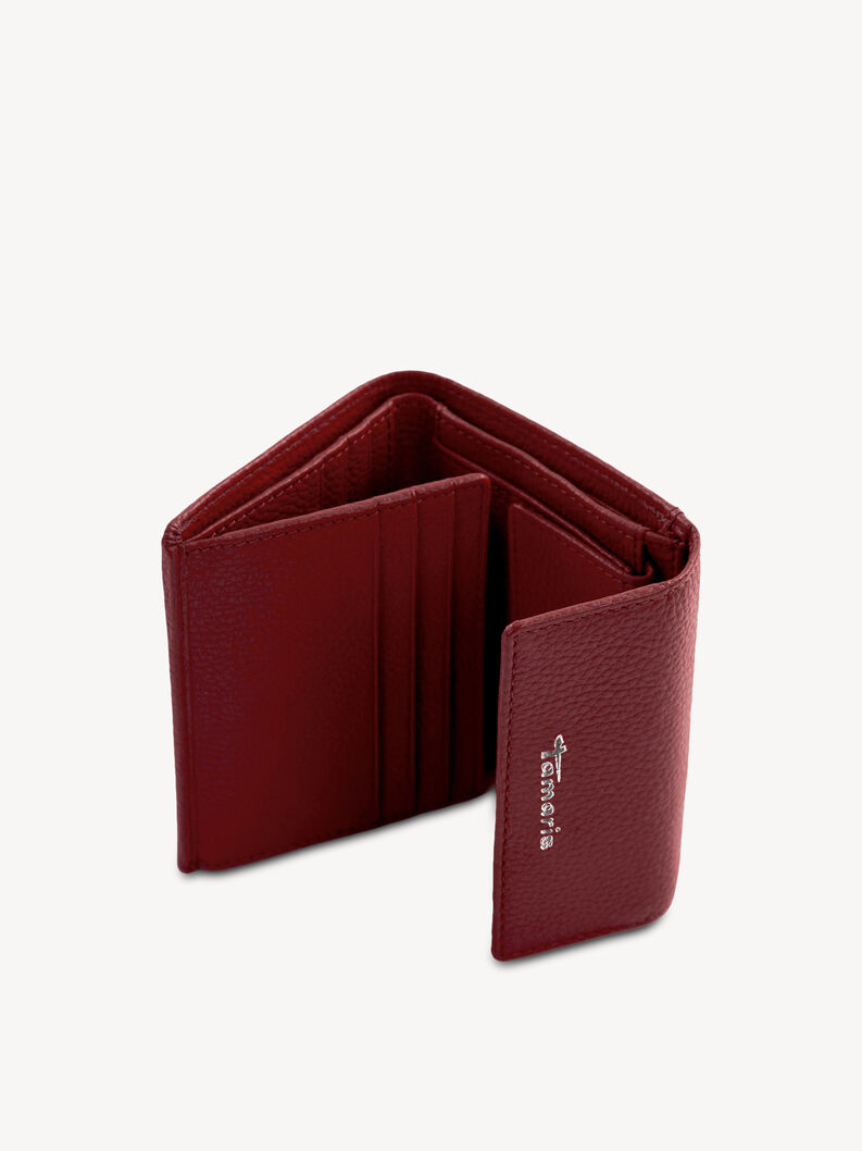 Leather Wallet - red, wine, hi-res