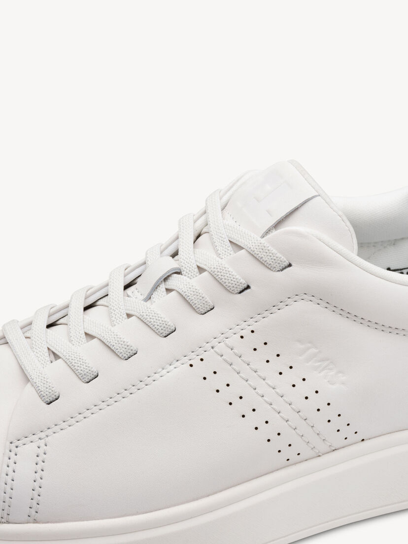 Leren Sneaker - wit, WHITE, hi-res