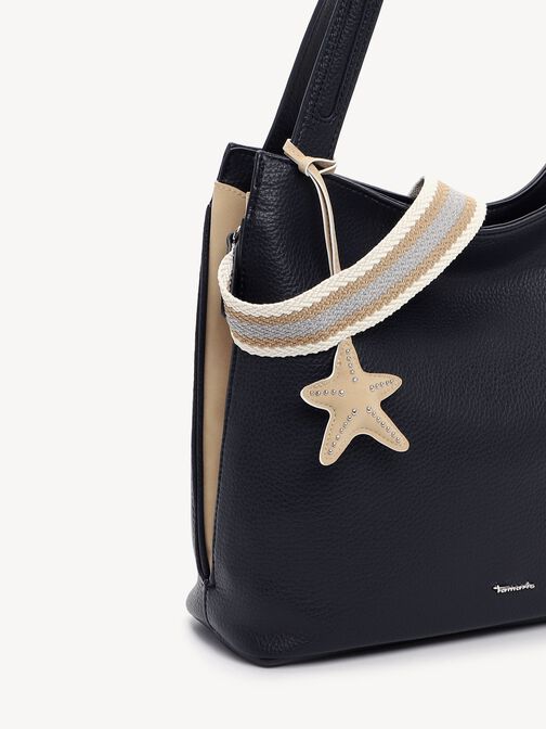 Shopping bag, blue, hi-res