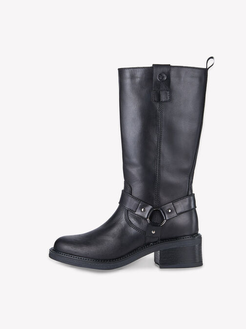 Stiefelette, BLACK LEATHER, hi-res