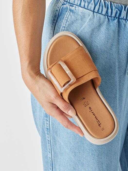 Slipper, COGNAC NUBUC, hi-res