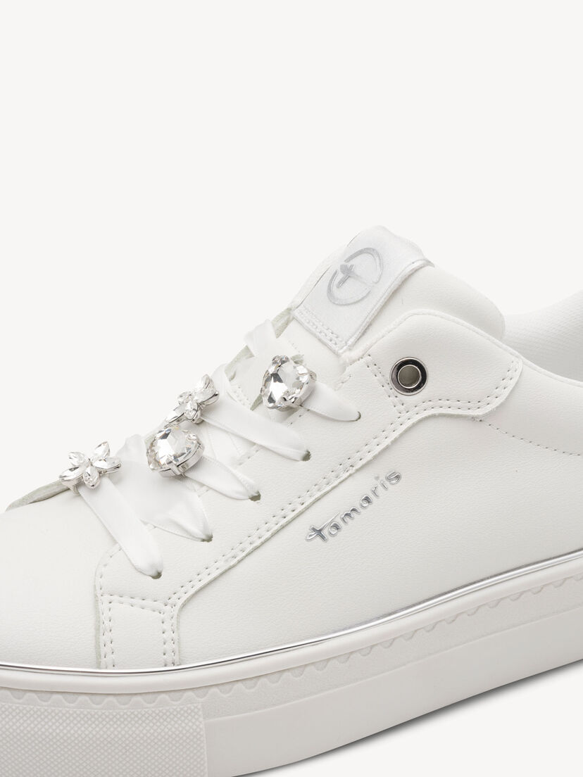 Sneaker, WHITE/SILVER, hi-res