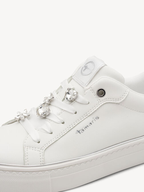 Sneaker, WHITE/SILVER, hi-res