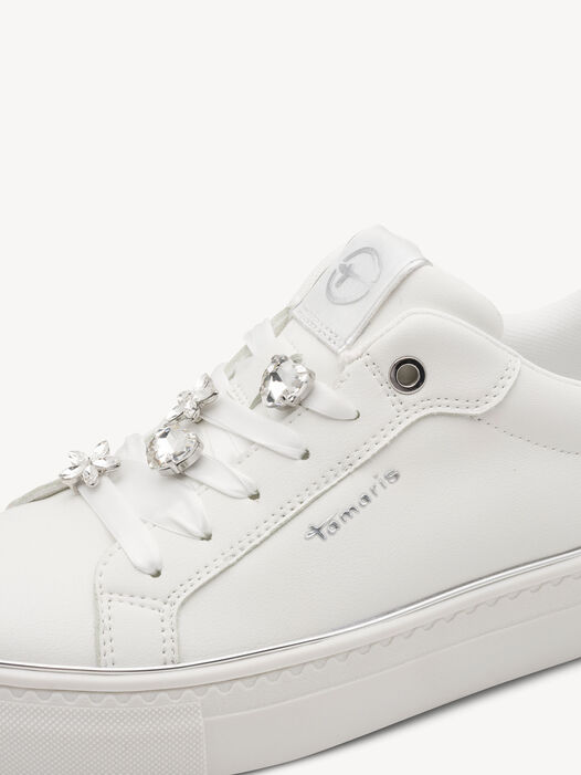 Sneaker, WHITE/SILVER, hi-res