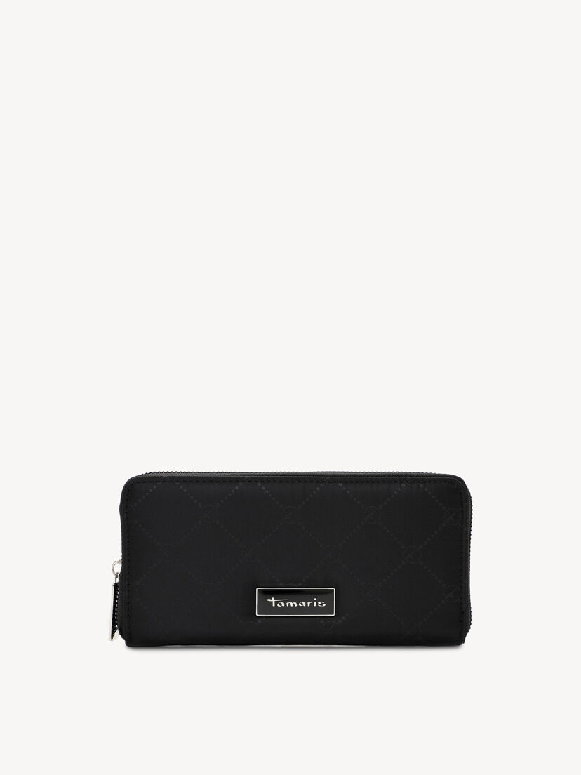 Portemonnee - zwart, black, hi-res