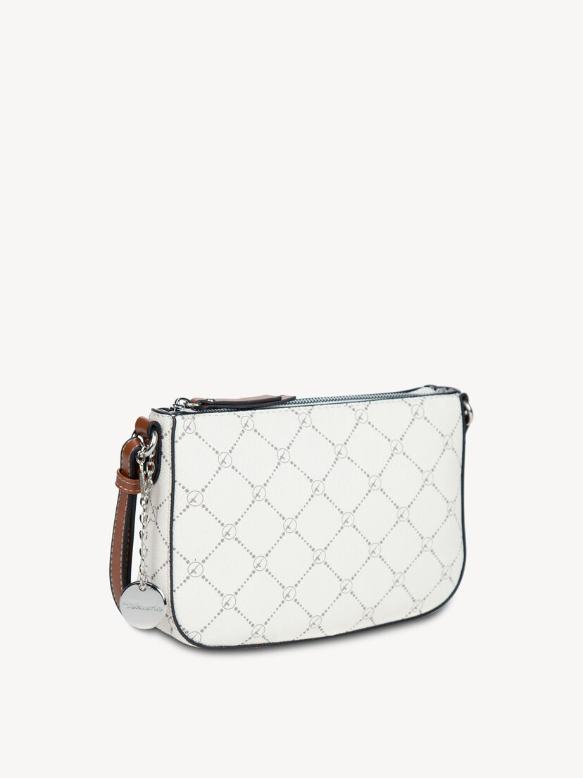 Schoudertas - grijs, ecru, hi-res