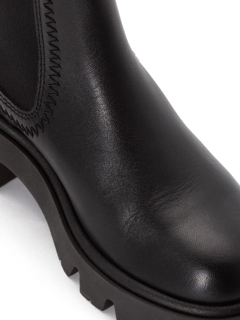 Bootie, BLACK LEATHER, hi-res