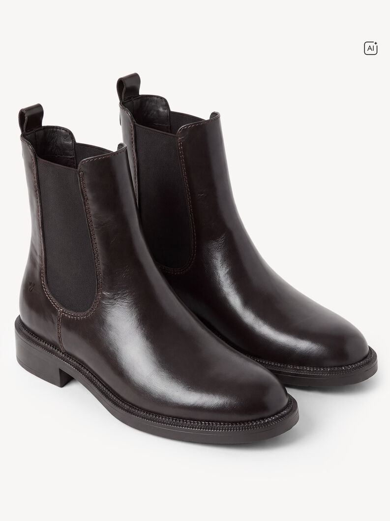 Leather Chelsea boot - brown, MOCCA PATENT, hi-res