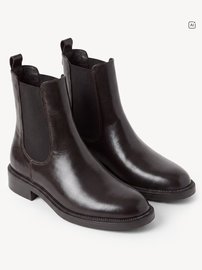 Leren Chelseaboot - bruin, MOCCA PATENT, hi-res