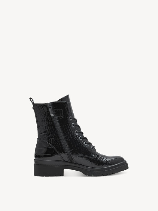 Enkellaarsje, BLACK CROCO, hi-res