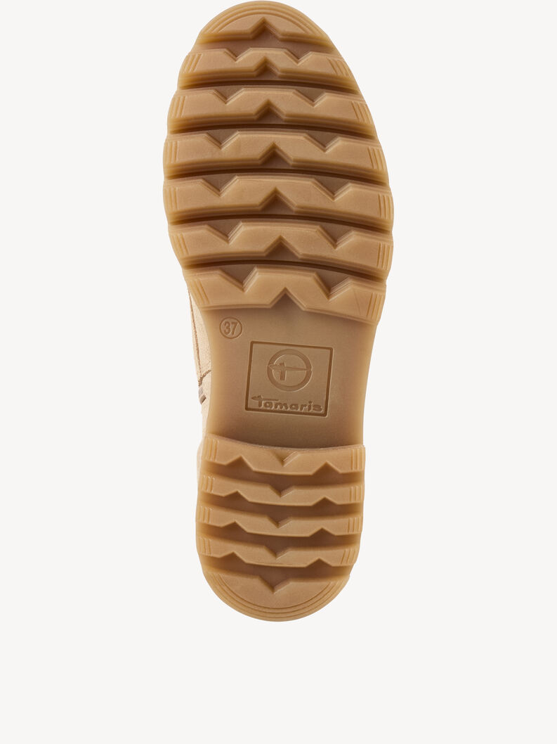Lederstiefelette - beige, BEIGE, hi-res