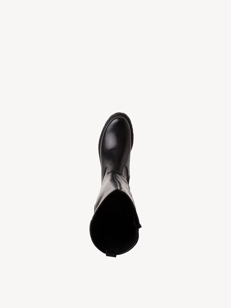 Lederstiefel - schwarz, BLACK, hi-res