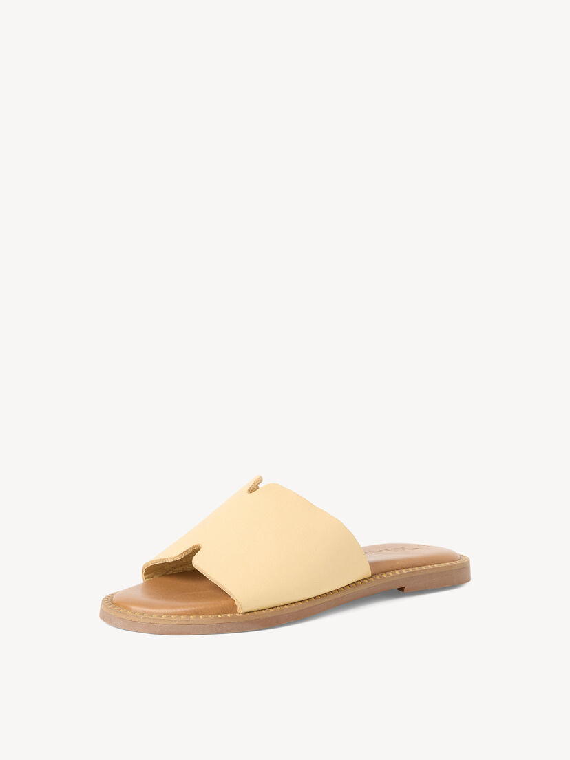 Leren Slipper - geel, SOFT LEMON, hi-res
