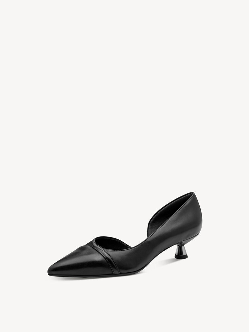 Pumps - schwarz, BLACK LEATHER, hi-res