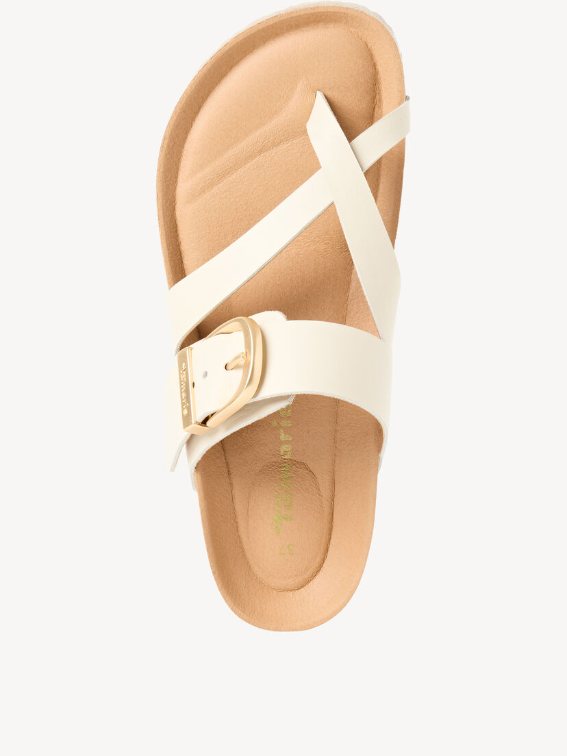 Leren Slipper - beige, 418, hi-res