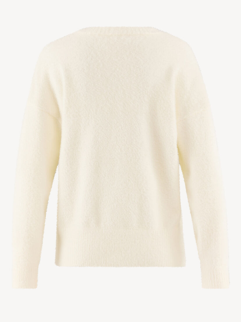 Gebreide trui - wit, Sugar Swizzle, hi-res