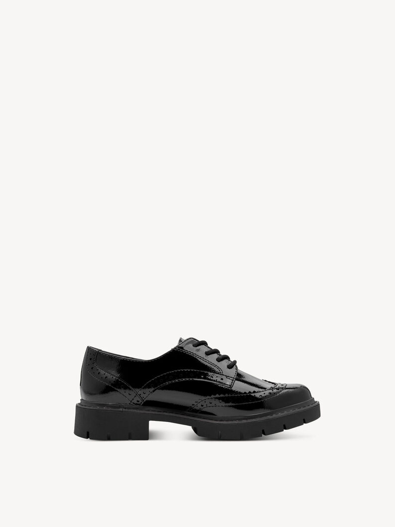 Low shoes - black, BLACK PATENT, hi-res
