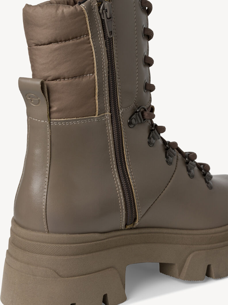 Leather Bootie - green, SAGE, hi-res