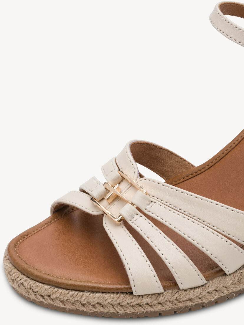 Leren Sandaaltje - wit, OFFWHITE, hi-res