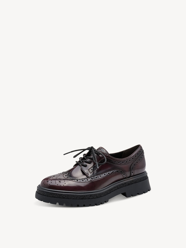 Halbschuh - rot, MERLOT, hi-res