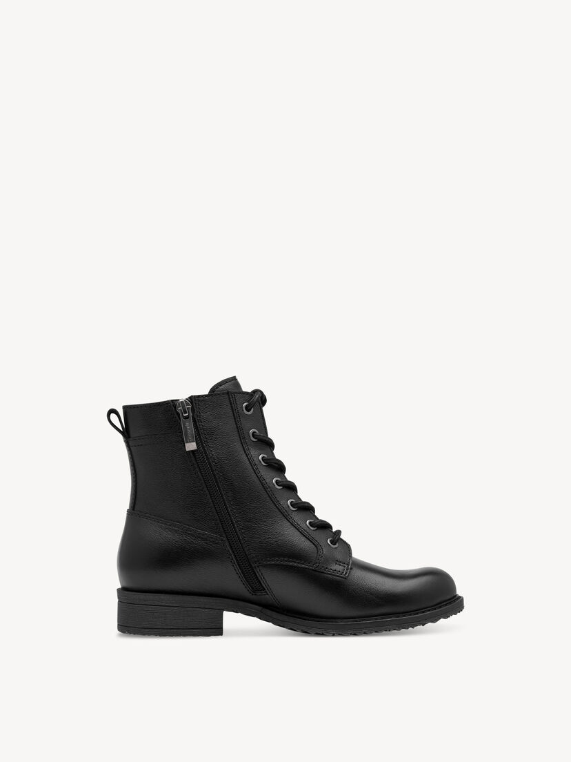 Enkellaarsje - zwart, BLACK, hi-res