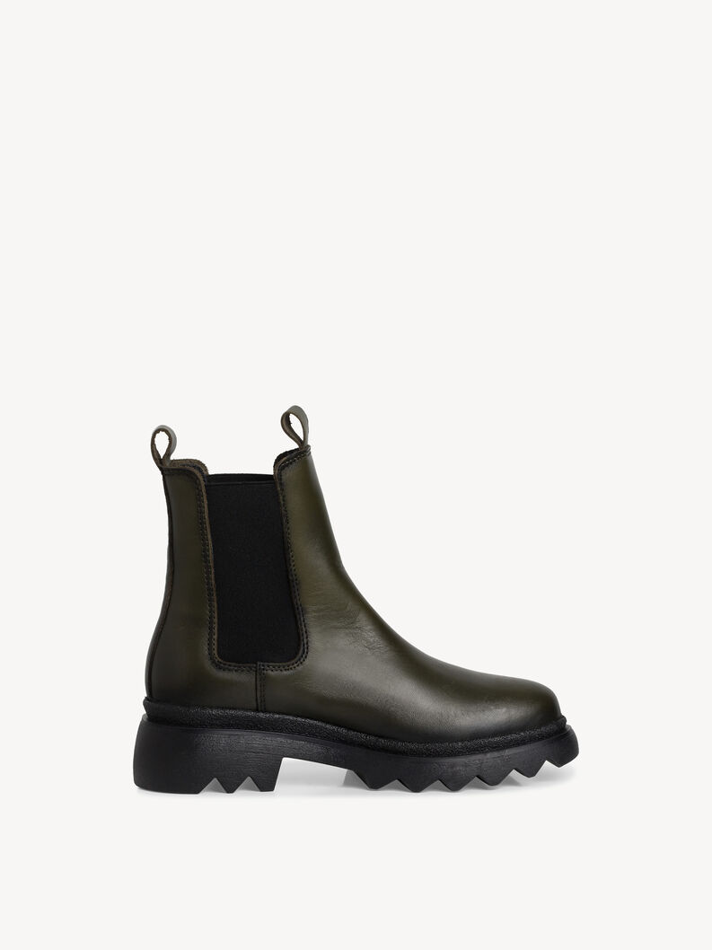 Leder Chelsea Boot - gr&uuml;n, OLIVE, hi-res