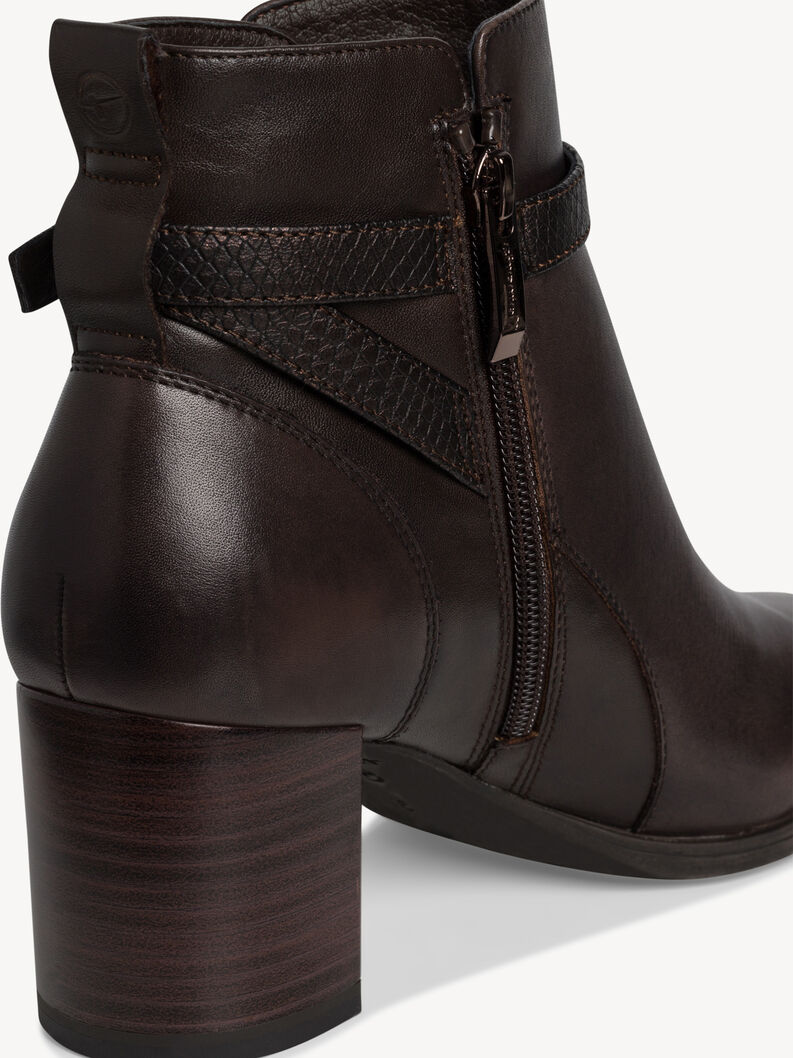 Bottine en cuir - marron, MOCCA, hi-res