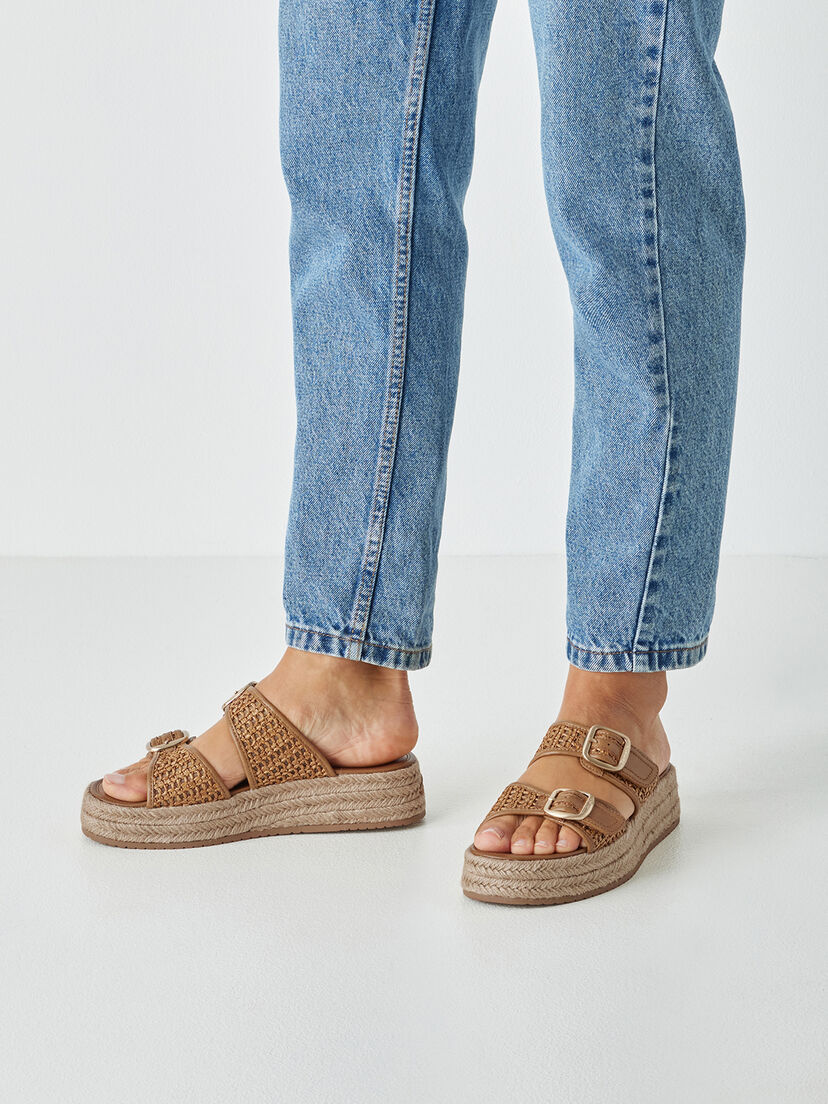 Slipper - bruin, cognac, hi-res