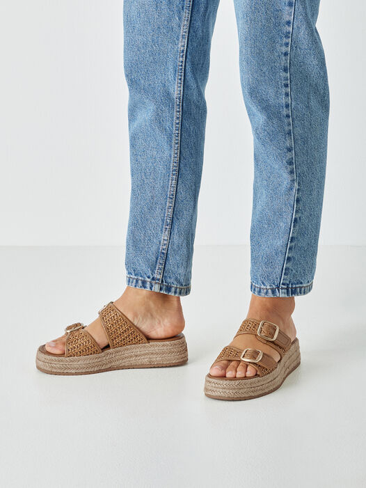 Slipper, cognac, hi-res