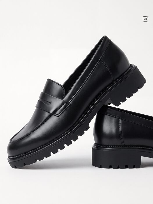 Instappers, BLACK LEATHER, hi-res